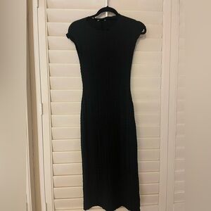 Zara black ruched dress